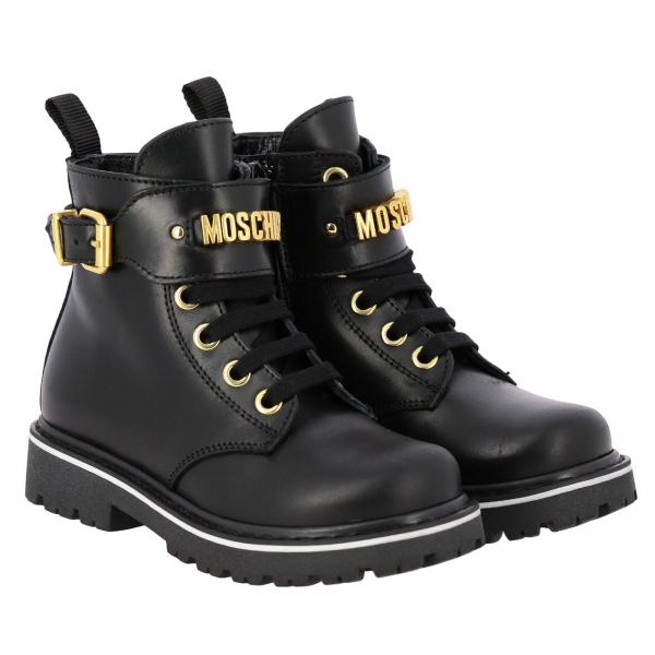 Moschino Teen Outlet: Shoes kids | Shoes Moschino Teen Kids Black ...