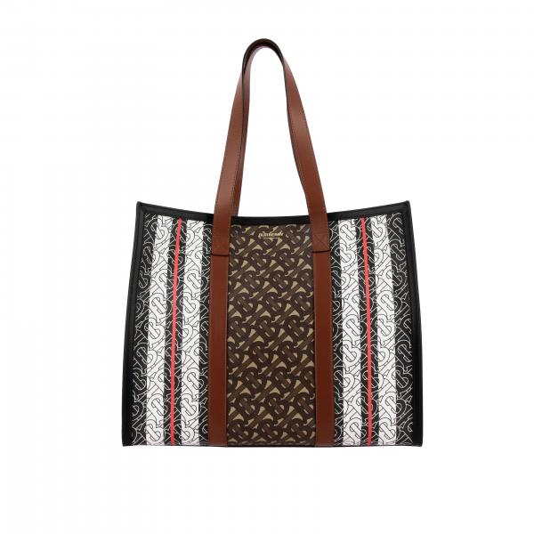 8019383 Monogramma Over Donna Tb Shopping In All Borse Burberry Tote BeigeBorsa Pelle Con EDHe92WIYb