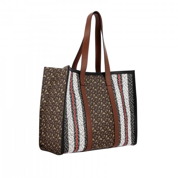 8019383 Monogramma Over Donna Tb Shopping In All Borse Burberry Tote BeigeBorsa Pelle Con EDHe92WIYb