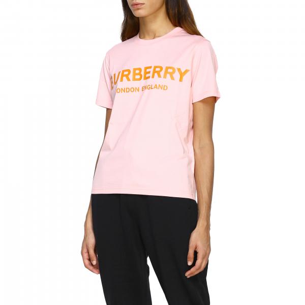 Burberry Outlet: T-shirt women | T-Shirt Burberry Women Pink | T-Shirt ...