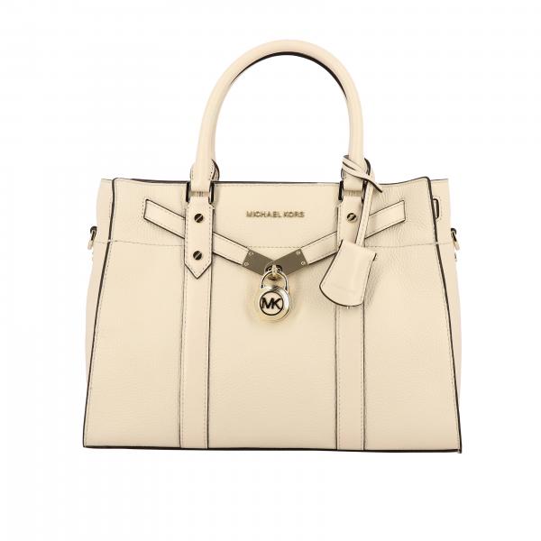 Michael Kors Outlet: New hamilton Michael bag in textured leather - Yellow  Cream | Michael Kors handbag 30F9L0HS3L online on 