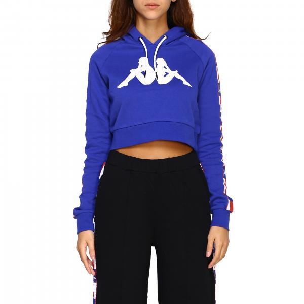 Kappa Outlet: Sweater women - Royal Blue | Sweatshirt Kappa 304NRM0 ...