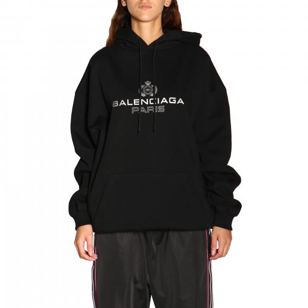 Balenciaga Outlet: Sweater women | Sweatshirt Balenciaga Women Black ...