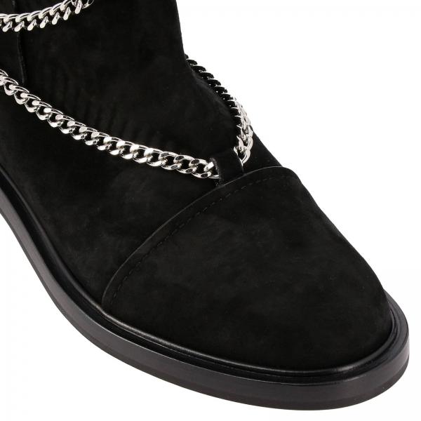 Casadei Outlet: flat ankle boots for women - Black | Casadei flat ankle ...