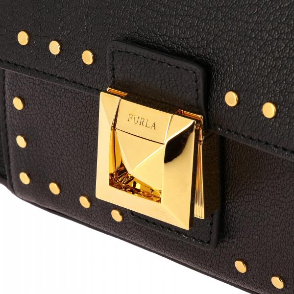 In Borchie Pelle Borsa E NeroDiva Furla 1033619 Byu5 Spalla A Manico Donna Con Tracolla 08kXnOwP