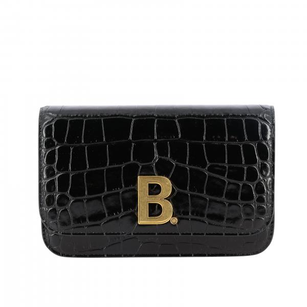 1lrnm NeroB Stampa Con Mini 593615 In Borsa Wallet Cocco Pelle Logo Donna Balenciaga UpSMzqV