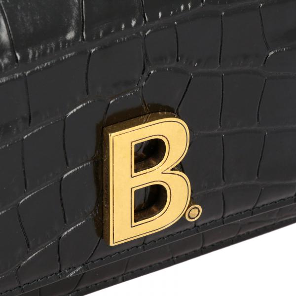 1lrnm NeroB Stampa Con Mini 593615 In Borsa Wallet Cocco Pelle Logo Donna Balenciaga UpSMzqV