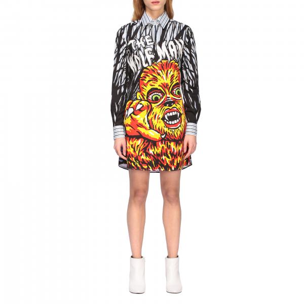 Robe chemise Moschino Couture avec imprimé monstre