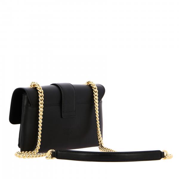 Pinko Outlet: Love mini soft simply leather bag - Black | Pinko ...