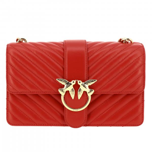 Pinko Love classic simply bag in chevron leather