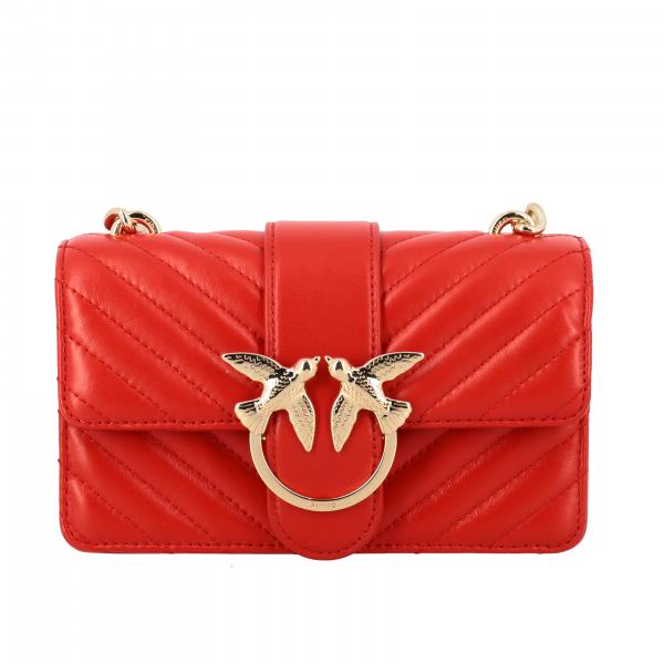 Pinko Love mini bag in chevron leather