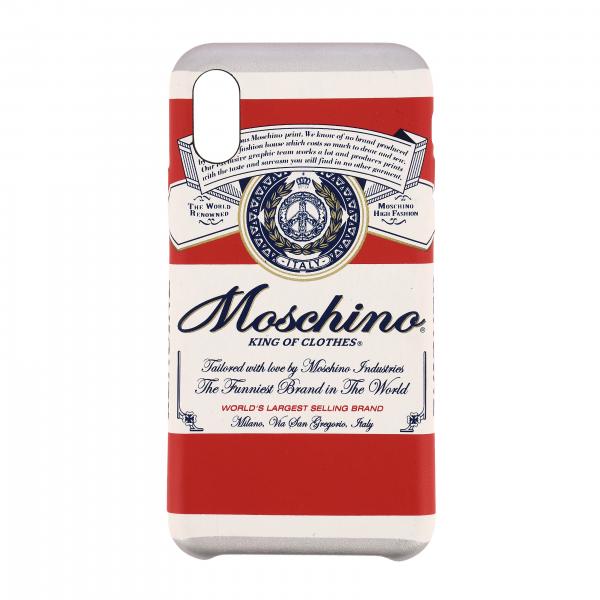 Coque pour Iphone X / XS Capsule Collection Moschino X Budweiser