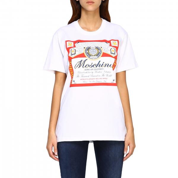 T-shirt Collection Capsule Moschino X Budweiser en jersey de coton