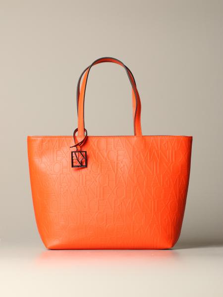 orange armani bag