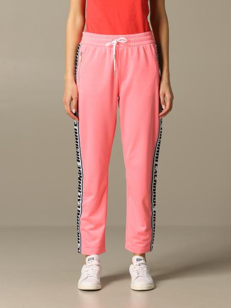 Armani Exchange Outlet: jogging trousers with logoed bands - Pink | Armani  Exchange pants 3HYP84 YJ52Z online on 