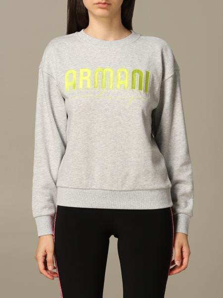 Armani Exchange Outlet: crewneck sweatshirt with logo - Grey | Armani ...