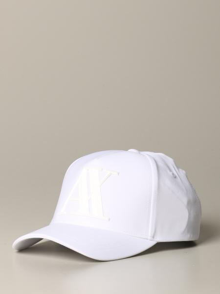 Armani Exchange Outlet: hat with logo - White | Armani Exchange hat 954079  CC518 online on 