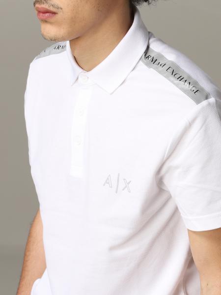 white armani exchange polo