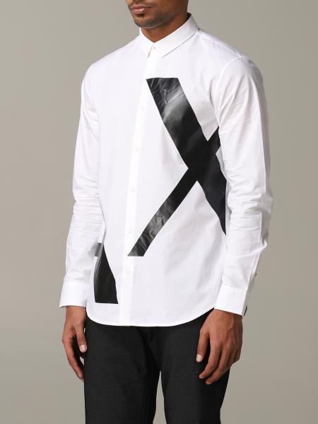 armani exchange shirts white