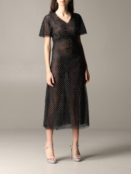 Ermanno Scervino lace dress with rhinestones