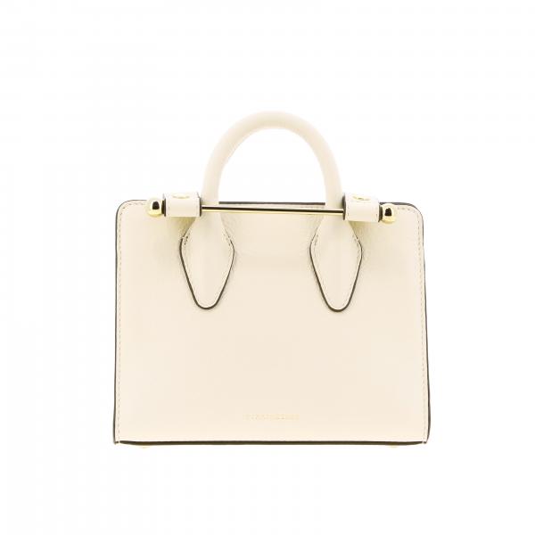 STRATHBERRY: mini bag for women - Yellow Cream  Strathberry mini bag EAST/ WEST MINI - W online on