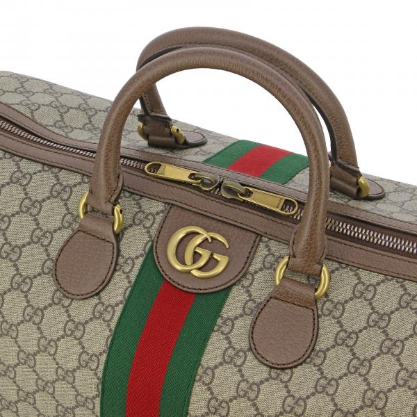 GUCCI: Ophidia bag in GG Supreme leather | Travel Bag Gucci Men Beige ...