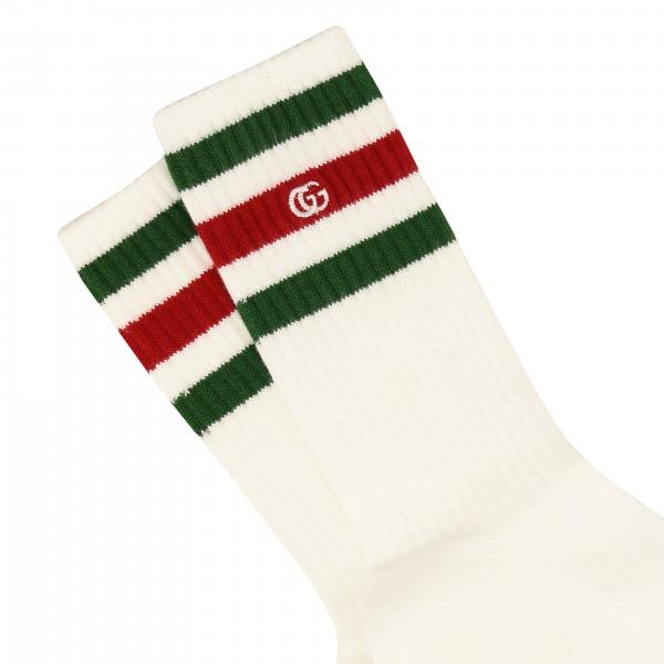 GUCCI: terry socks with web and logo motif | Socks Gucci Kids Green ...