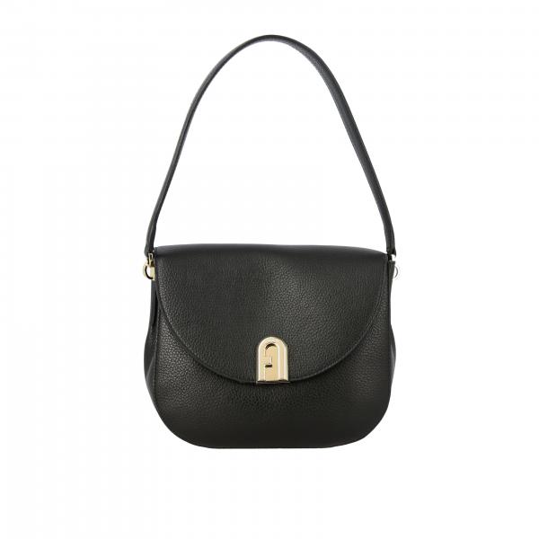 Furla Outlet: shoulder bag for women - Black | Furla shoulder bag BZK6 ...