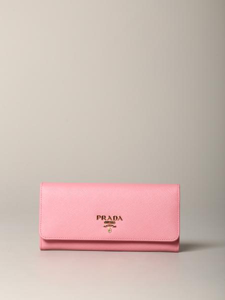 Prada wallet in Saffiano leather with logo