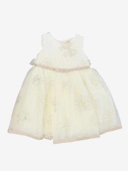 Monnalisa Chic Bebe' 刺绣网纱连衣裙