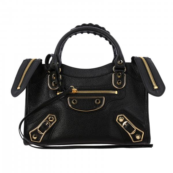 BALENCIAGA: City leather bag with metallic finishes | Mini Bag ...