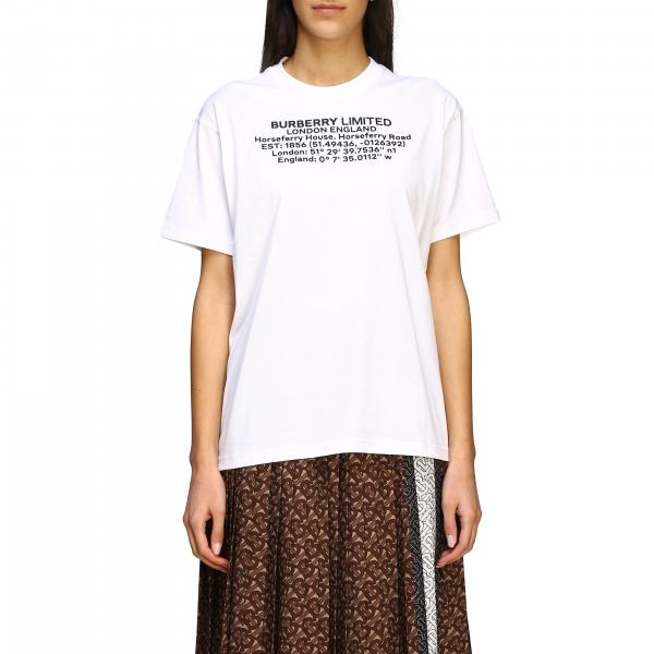 Burberry Outlet: Carrick T-shirt with Geographic Coordinates | T-Shirt ...