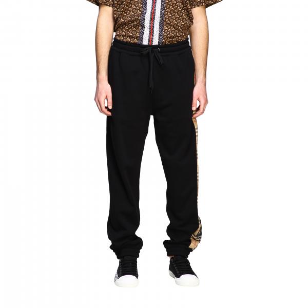 Burberry Jogginghose mit Check Streifen und Logo