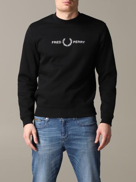 Fred Perry Outlet: sweatshirt for man - Black | Fred Perry sweatshirt online on GIGLIO.COM