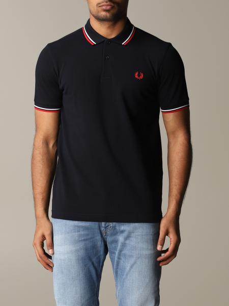 Fred Perry Outlet: polo shirt for men - Blue | Fred Perry polo shirt M3600 on GIGLIO.COM