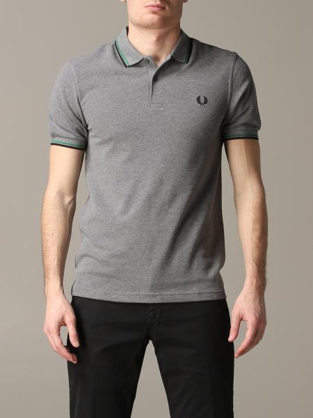 Fred Perry Outlet: polo shirt for man - Grey | Fred Perry polo shirt ...
