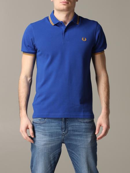 Fred Perry Outlet: polo shirt for man - Royal Blue | Fred Perry polo ...