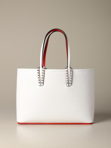 christian louboutin purse white