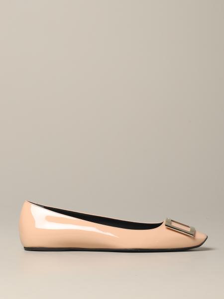 nude pointed ballet flats