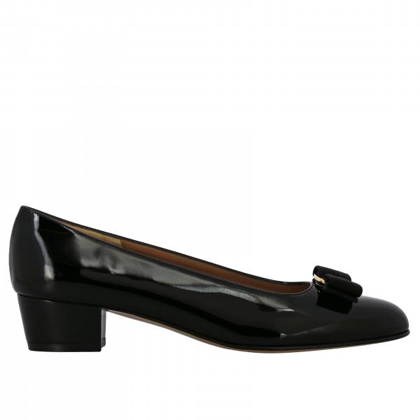 FERRAGAMO: high heel shoes for women - Black | Ferragamo high heel ...