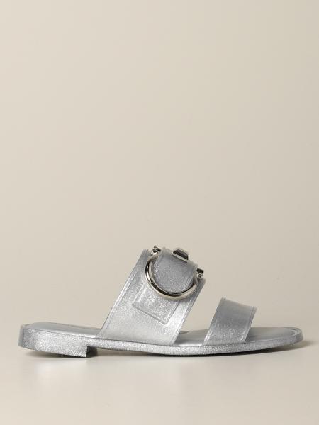 Taryn Salvatore Ferragamo sandal in glitter rubber with Mediterranean hook