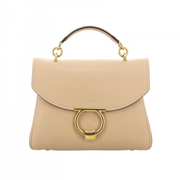 Borsa a mano Gancini vela soft Margò Salvatore Ferragamo in pelle martellata