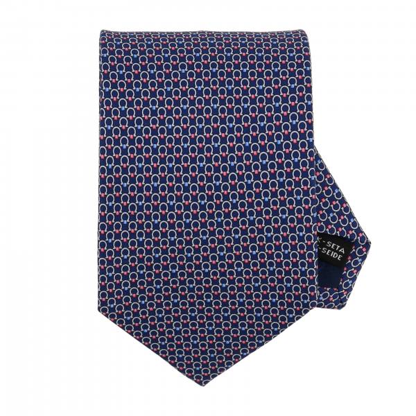 Salvatore Ferragamo Outlet: silk tie with Mediterranean hook print ...