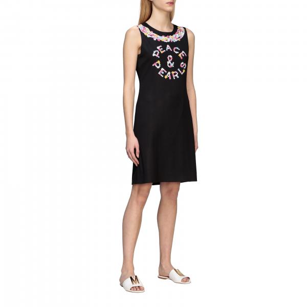 Robe Boutique Moschino en crêpe avec imprimé peace florale