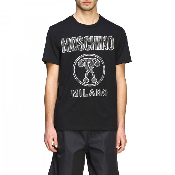 Футболка с коротким рукавом и логотипом Мужское Moschino Couture