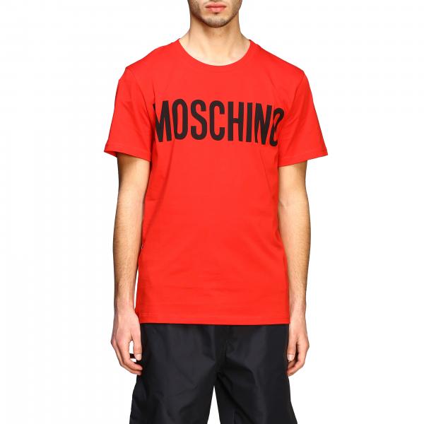 Moschino Couture Outlet: short-sleeved T-shirt with logo - Red ...