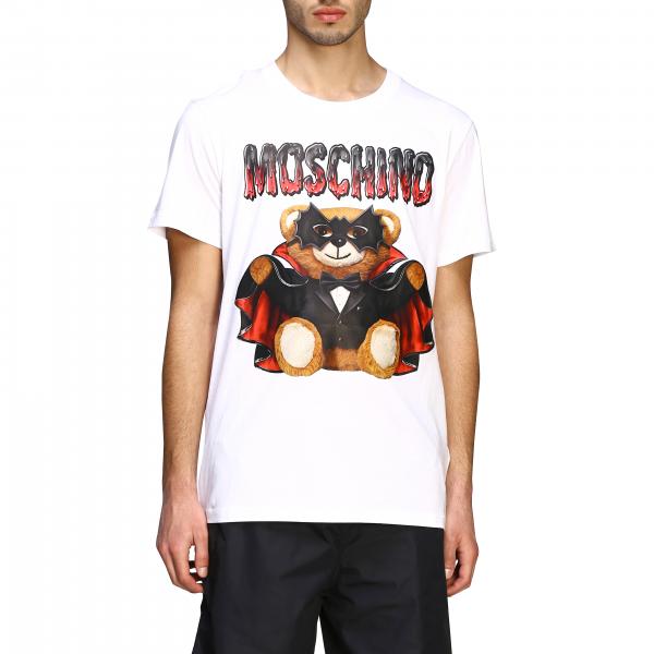 Футболка с коротким рукавом и логотипом Мужское Moschino Couture