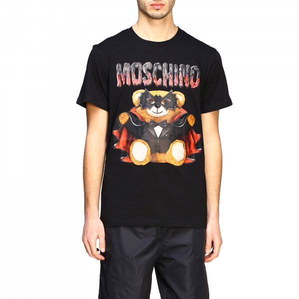 Футболка с коротким рукавом и логотипом Мужское Moschino Couture