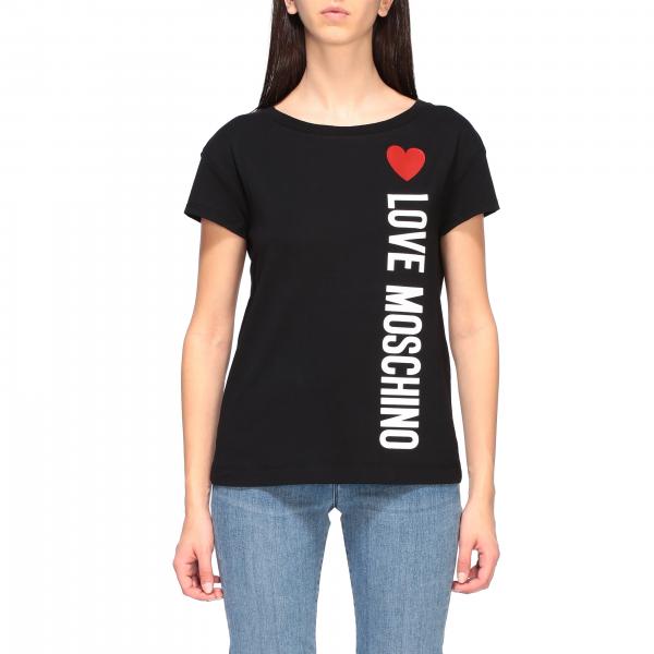 Love Moschino Outlet: t-shirt for women - Black | Love Moschino t-shirt ...