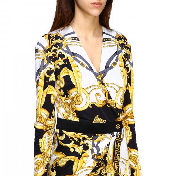 Versace Outlet: jersey dress with baroque print | Dress Versace Women ...